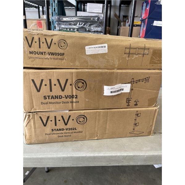 VIVO DUAL ULTRAWIDE VERTICAL MONITOR DESK STAND ,VIVO DUAL MONITOR DESK MOUNT AND VIVO ULTRA HEAVYDU