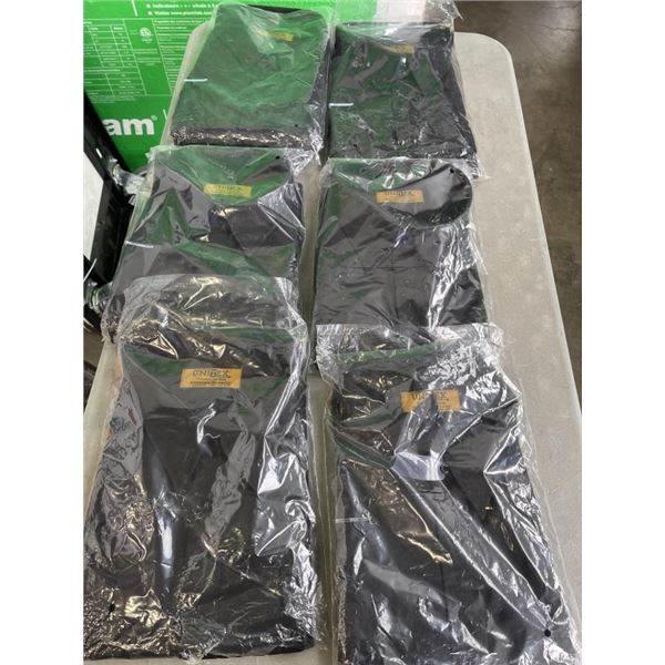 6 NEW BLACK 5XL DRESSER SHIRTS