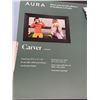 Image 2 : NEW AURA CARVER GRAVEL 10 INCH DIGITAL PHOTO FRAME, HI-RES DISPLAY, PHONE TO SCREEN EASY SET UP, WIF