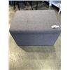 Image 1 : GREY FABRIC STORAGE OTTOMAN