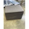 Image 3 : GREY FABRIC STORAGE OTTOMAN