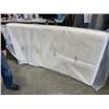 Image 2 : AS NEW MILLIARD METAL BEDFRAME AND MEMORY FOAM MATTRESS