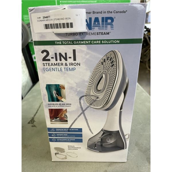 CONAIR AIR 2-IN-1 STEAM AND IRON