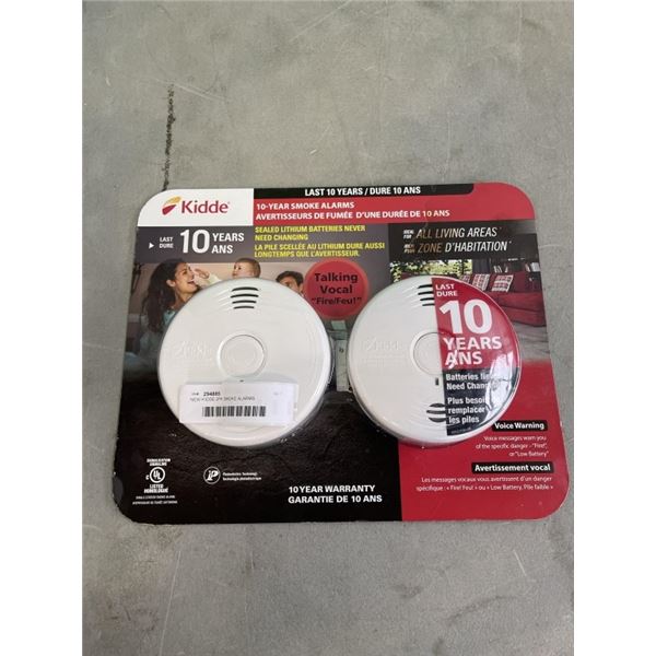 NEW KIDDE 2PK SMOKE ALARMS