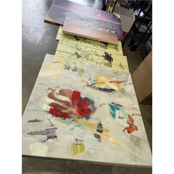 LOT OF CANVAS PRINTS