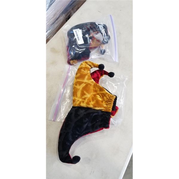 2 GENUINE DISNEY GOOFY JESTER HATS