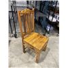 Image 3 : SOLID RUSTIC PINE DINETTE TABLE AND 2 CHAIRS, GOOD CONDITION