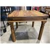 Image 5 : SOLID RUSTIC PINE DINETTE TABLE AND 2 CHAIRS, GOOD CONDITION