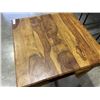 Image 6 : SOLID RUSTIC PINE DINETTE TABLE AND 2 CHAIRS, GOOD CONDITION