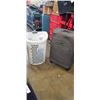 Image 1 : CCS GREY ROLLING SUITCASE AND ROLLING LAUNDRY HAMPER