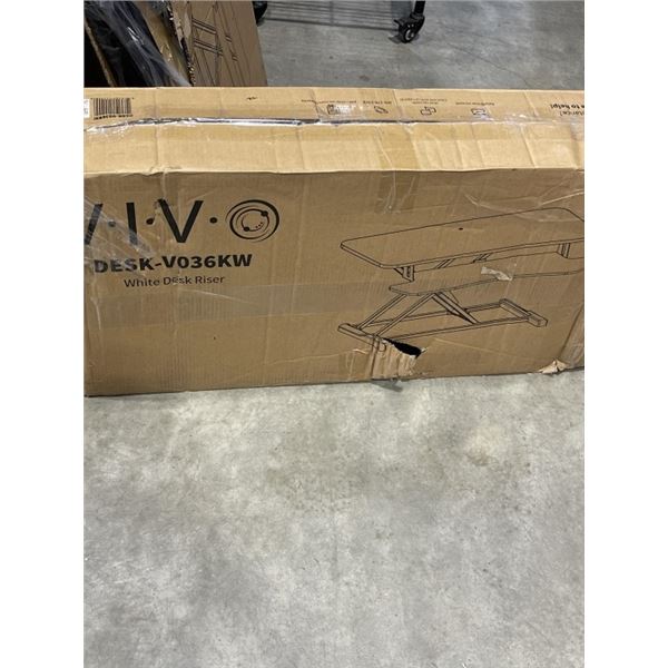 VIVO WHITE DESK RISER