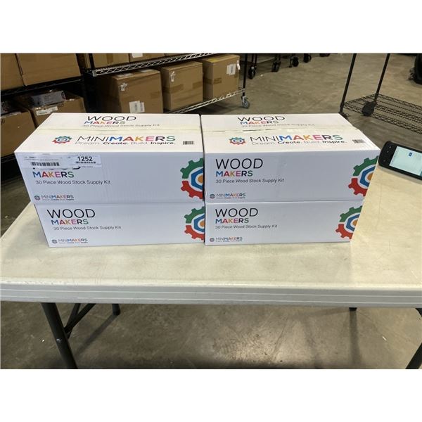 4 WOOD MAKERS 30PC WOOD STOCK SUPPLY KITS