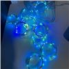 Image 3 : LOT OF 4 LED MINI STRING LEAF LIGHTS 8FT BATTERY POWERED LIGHTS AND 6 MINI RGB LIGHTS WITH REMOTE EA