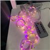 Image 4 : LOT OF 4 LED MINI STRING LEAF LIGHTS 8FT BATTERY POWERED LIGHTS AND 6 MINI RGB LIGHTS WITH REMOTE EA