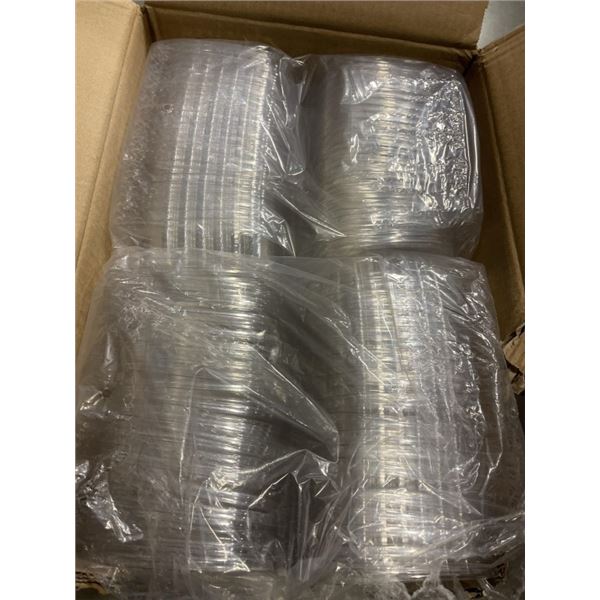 CASE OF NEW GREEN CENTURY 8OZ HINGED LID CLEAR CONTAINERS CLAMSHELL