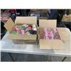 Image 1 : 2 CASES OF NEW WOODEN CRAFTING BEADS AND RIBBON