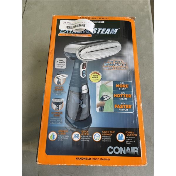 TURBO EXTREME STEAM W/ DUAL HEAT TECHNOLOGY HANDHELD FABRIC STEAMER