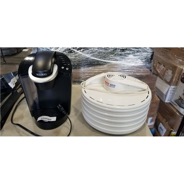 KEURIG COFFE MAKER AND NESCO FOOD DEHYDRATOR