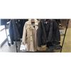 Image 1 : 3 LADIES WINTER JACKETS, ONE IS LEATHER, ONE IS LONDON FOG RAIN COAT SIZE SMALL