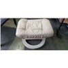 Image 3 : LEATHER RECLINING CHAIR AND OTTOMAN