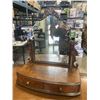 Image 6 : ANTIQUE RESTMORE FURNITURE VANCOUVER BC, DRESSER WITH BRASS CORNER GALLERY AND DRESSER TOP MIRROR WI