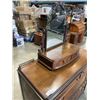 Image 7 : ANTIQUE RESTMORE FURNITURE VANCOUVER BC, DRESSER WITH BRASS CORNER GALLERY AND DRESSER TOP MIRROR WI