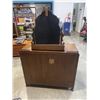 Image 8 : ANTIQUE RESTMORE FURNITURE VANCOUVER BC, DRESSER WITH BRASS CORNER GALLERY AND DRESSER TOP MIRROR WI
