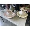 Image 4 : LOT OF COLLECTIBLES - JUG AND BOWL SETS AND VASES