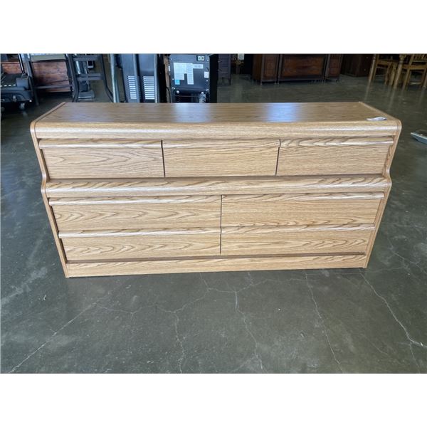 OAK 7 DRAWER DRESSER