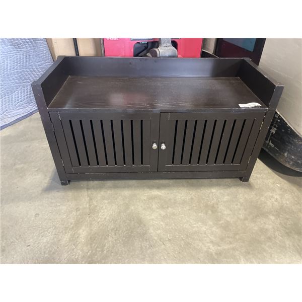 BLACK ENTRY BENCH W/ STORAGE