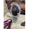 Image 4 : VINTAGE LADIES RHINESTONE DRESS SHOES, AND VANITY MIRRO, BLOW DRYERS, HIGH HEEL HOLDER