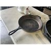 Image 3 : CAST IRON PAN, ELECTRIC KETTLE, AND POT AND PAN