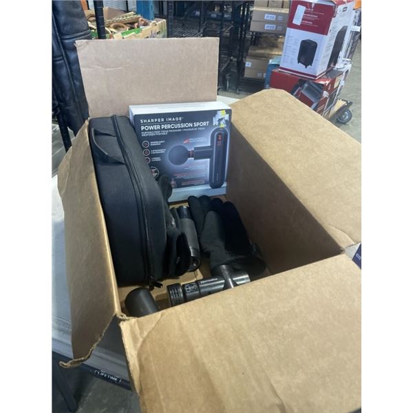 BOX OF STORE RETURN PERSONAL MASSAGERS