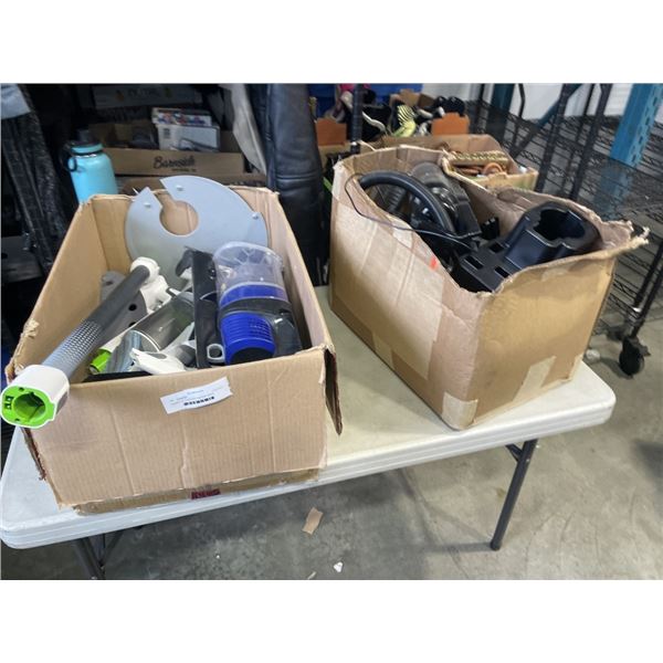 2 BOXES OF CORDLESS VACUUM PARTS