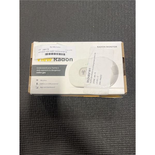 AIRTHINGS VIEW SMART RADON MONITOR, RETAIL $249