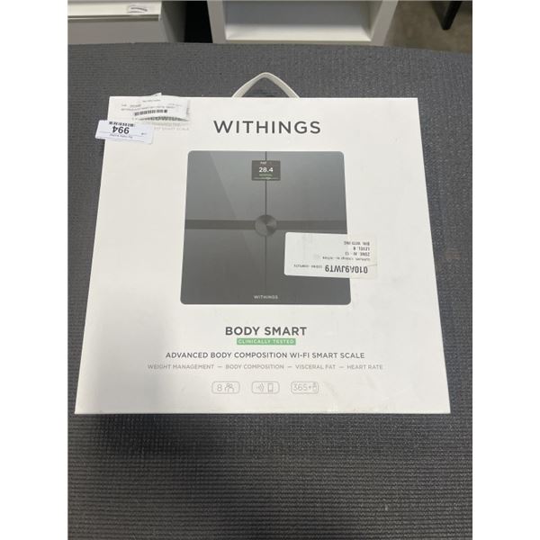 WITHINGS BODY SMART WIFI DIGITAL SMART SCALE - TESTED WORKING, RETAIL $149
