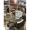 Image 2 : DECORATIVE METAL FOLDING GLASS CORNER SHELF