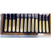 Image 3 : ANTIQUE WOODEN CASED UNION CASE "O.B ALLAN VANCOUVER" STEAK SET