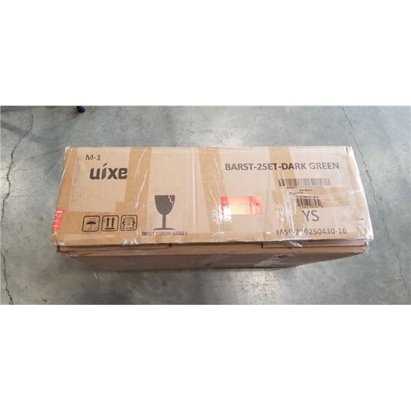 2 NEW DARK GREEN BARSTOOLS