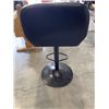 Image 3 : BLACK LEATHER BARSTOOL