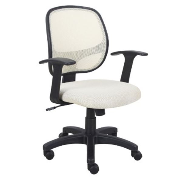 BRASSEX ELIZA CREAM OFFICE CHAIR, RETAIL $157