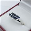 Image 3 : STERLING SILVER NATURAL BLUE SAPPHIRE (0.80CT) RING, SIZE 7.25, W/A $600.00. SAPPHIRE IS THE BIRTHST