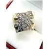 Image 2 : 10KT YELLOW GOLD NATURAL DIAMOND (0.50CT) RING, SIZE 7.25, W/A $2375.00. DIAMOND IS THE BIRTHSTONE F