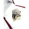 Image 3 : 10KT YELLOW GOLD NATURAL DIAMOND (0.50CT) RING, SIZE 7.25, W/A $2375.00. DIAMOND IS THE BIRTHSTONE F