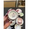 Image 4 : 9 TEACUPS AND 5 SAUCERS SOME MATCHING