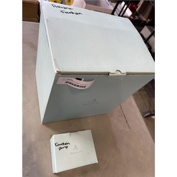 NEW PARTYLITE ARIANA FOUNTAIN W/ PUMP