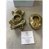 Image 3 : 4 NEW PARTYLITE CANDLE HOLDERS - DISH, FROGS, ELEPHANT, AND POLAR BEARS