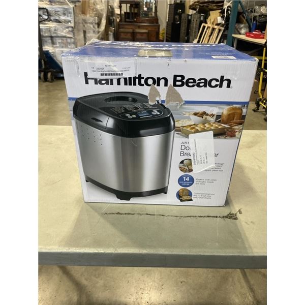 HAMILTON BEACH ARISTAIN DOUGH AND BREAD MAKER - TESTED WORKING, RETAIL $149