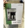 Image 3 : LOTUS 10-CUP DRIP COFFEE MAKER - TESTED WORKING, RETAIL $799