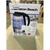 Image 1 : HAMILTON BEACH 1.7L GLASS ELECTRIC KETTLE - TESTED WORKING